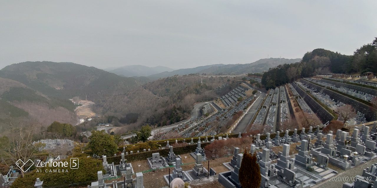 7区3番上段駐車場からの風景