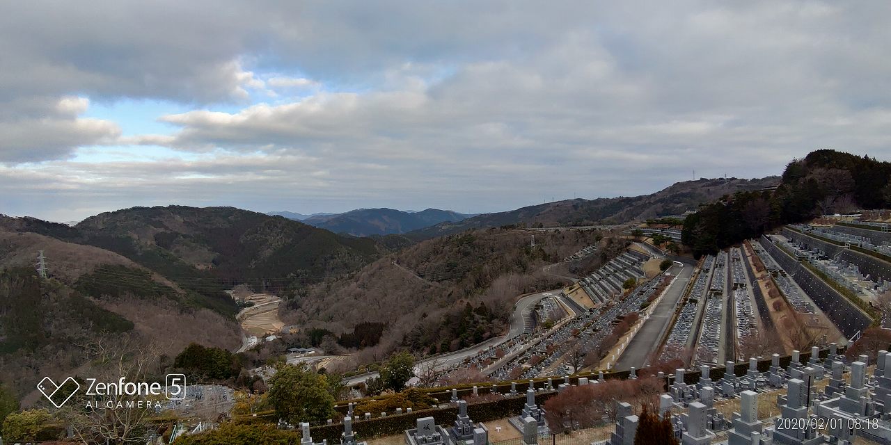 7区3番上段駐車場の風景