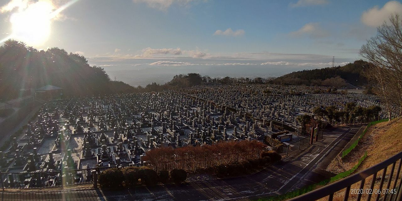 11区1番墓所から園内風景