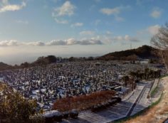 11区1番墓所から園内風景