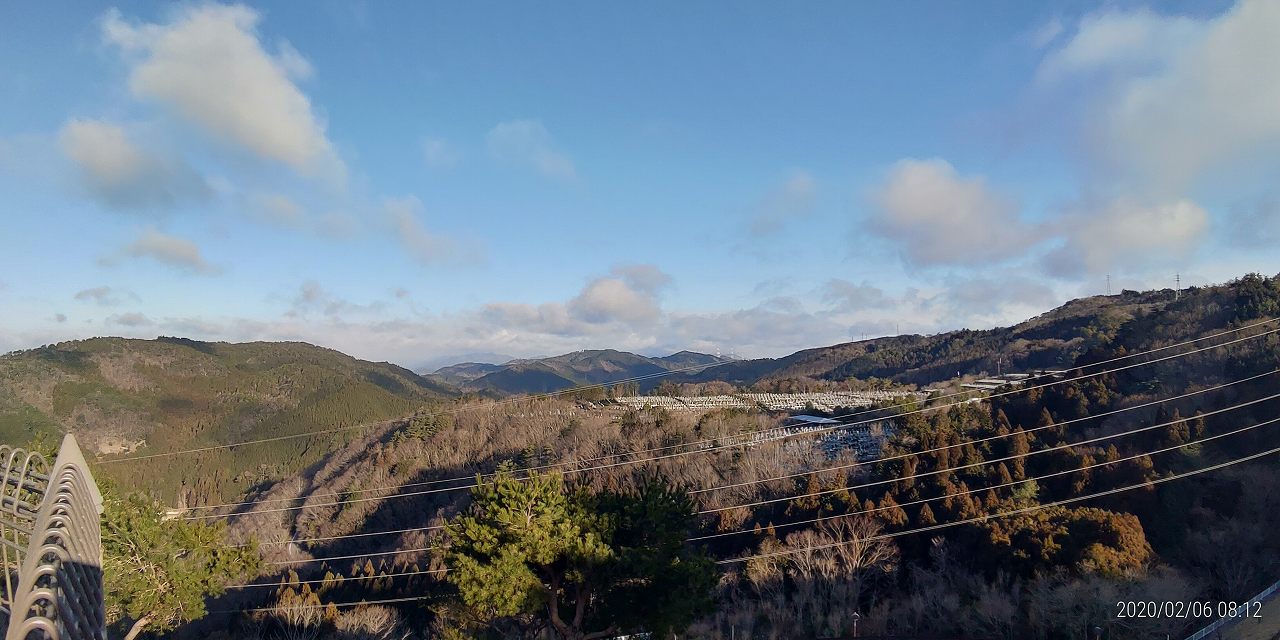 8区4番枝道駐車場から（北）風景