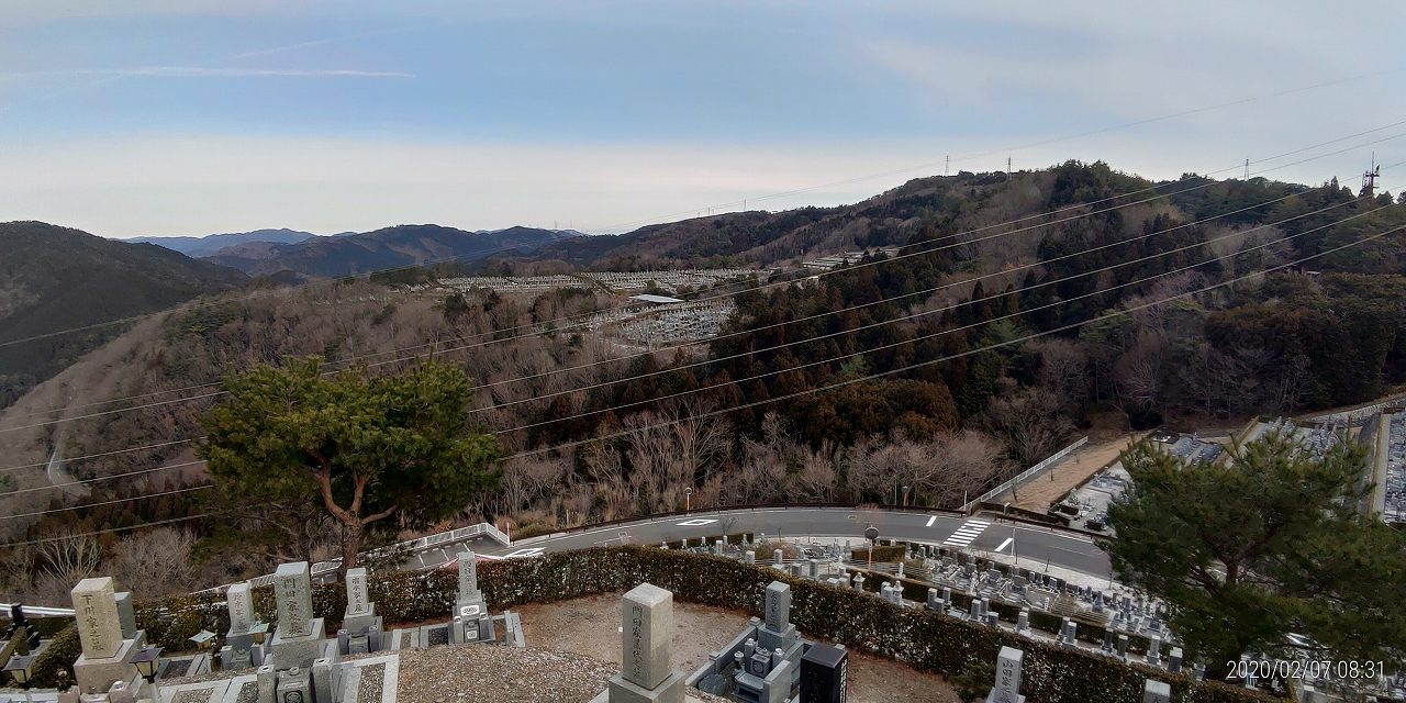 8区4番枝道駐車場からの風景