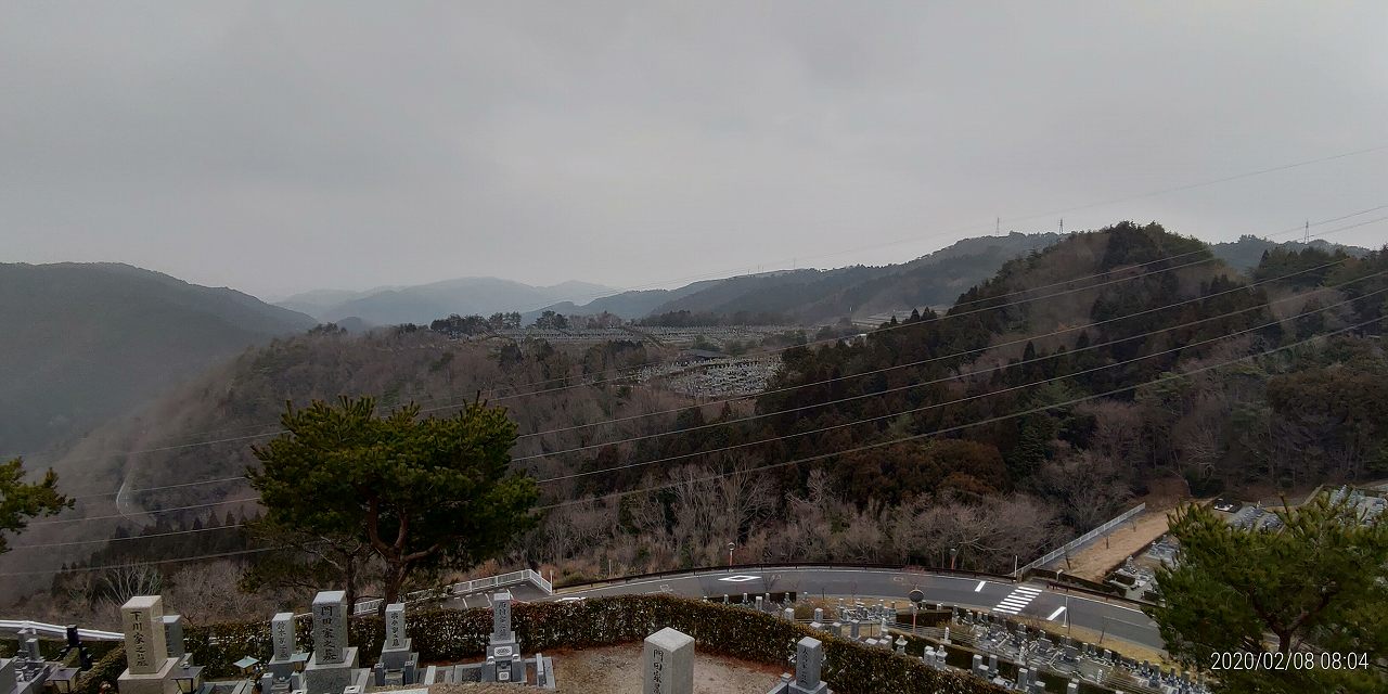 8区4番枝道駐車場から（北）風景