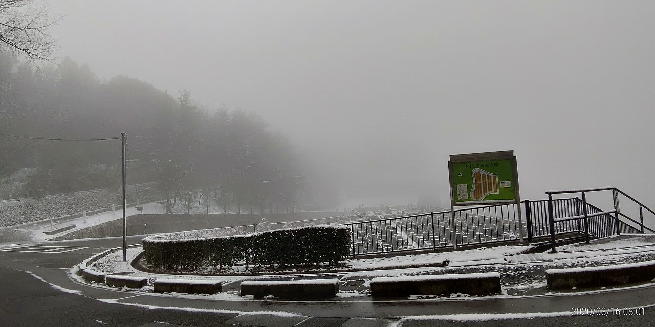 8区7番駐車場から階段墓域風景