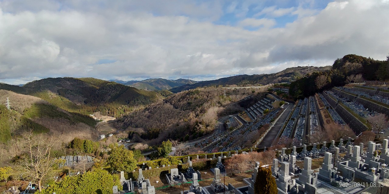 7区3番上段駐車場からの風景