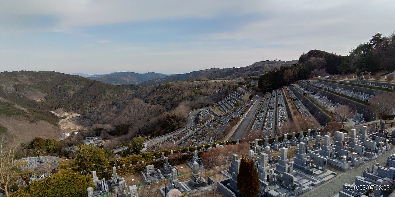 7区3番上段駐車場からの風景