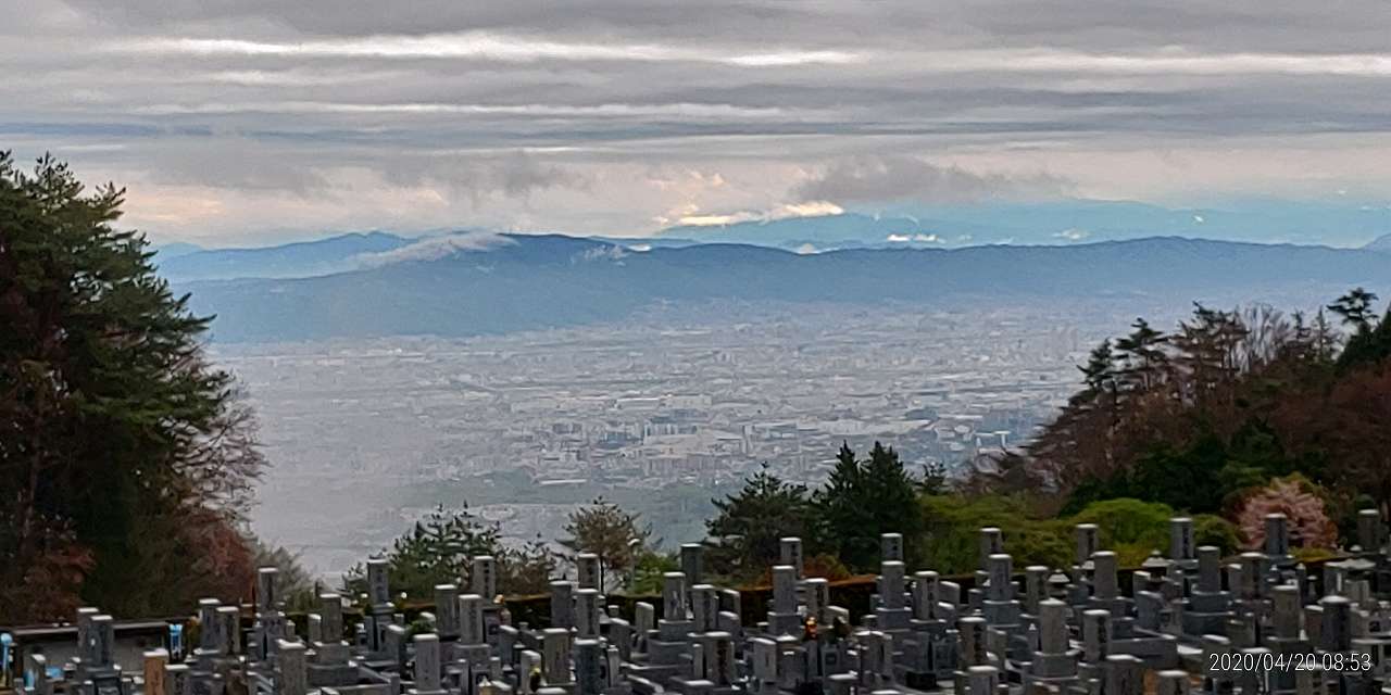 11区1番墓所から（大阪平野）南東方向③