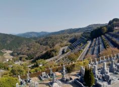 7区3番上段駐車場から園内風景