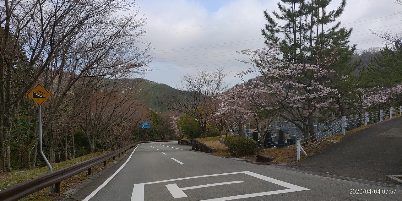 バス通り・5区1番墓所風景