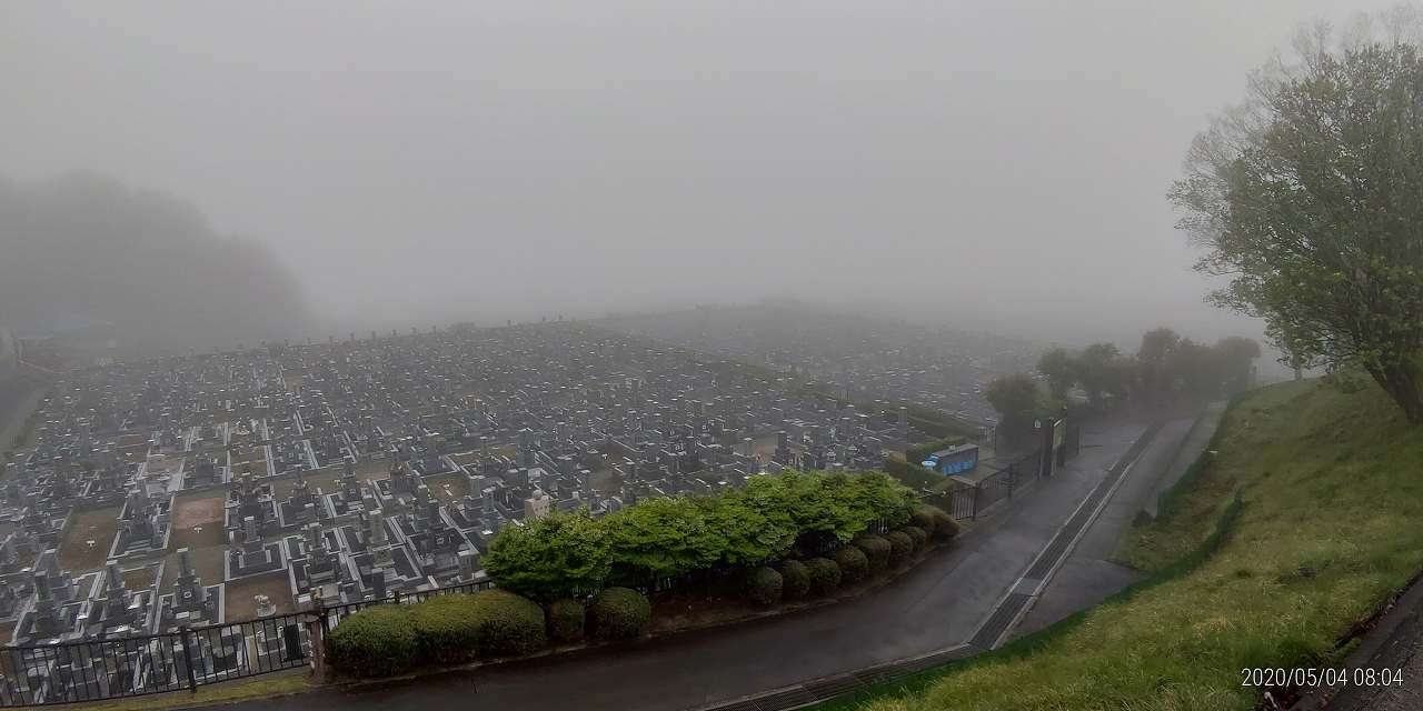 11区1番墓所から園内風景