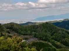 8区5番あずま家から西宮六甲山系風景