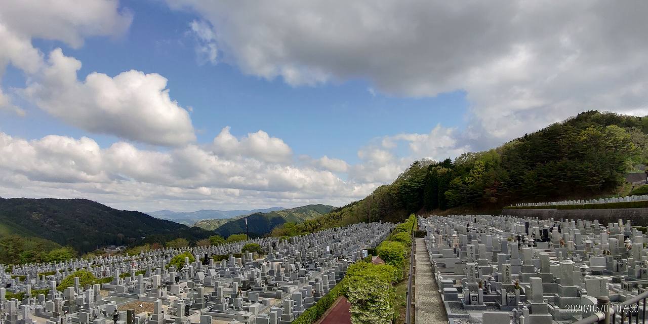 11区7番墓所から（北）風景