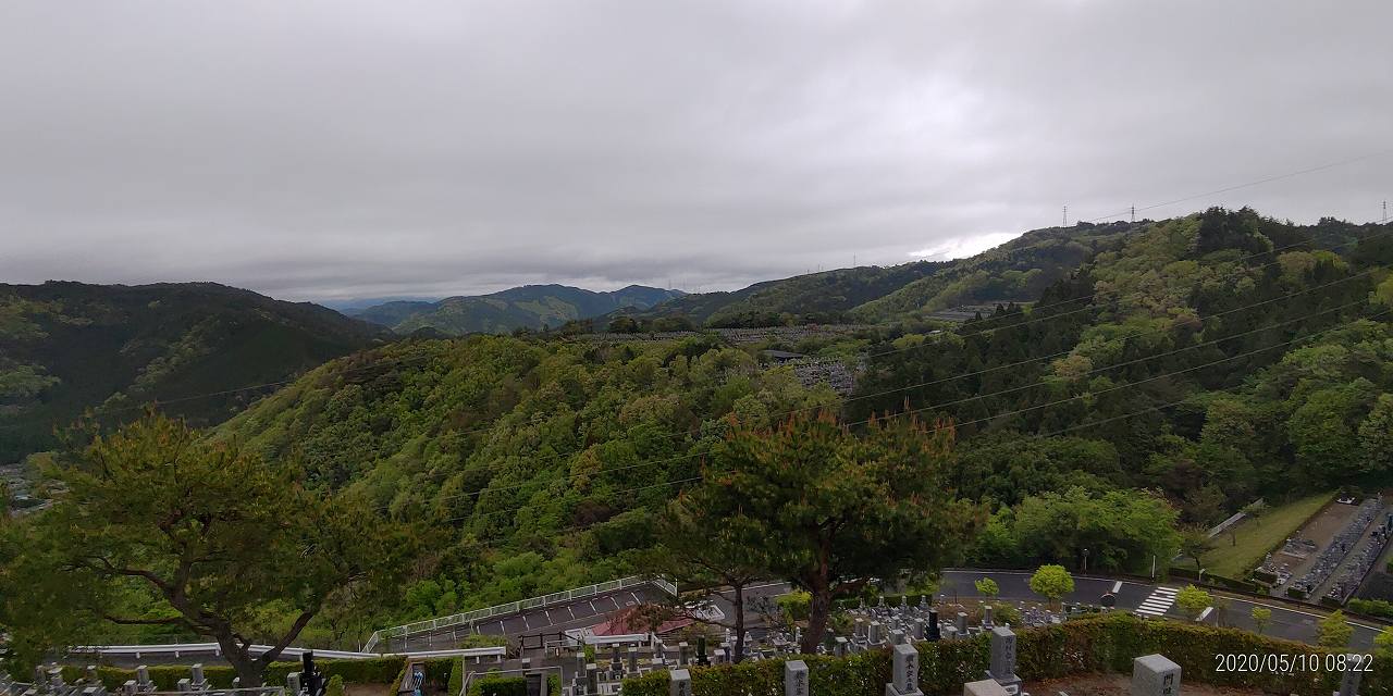 8区4番枝道駐車場から風景風景