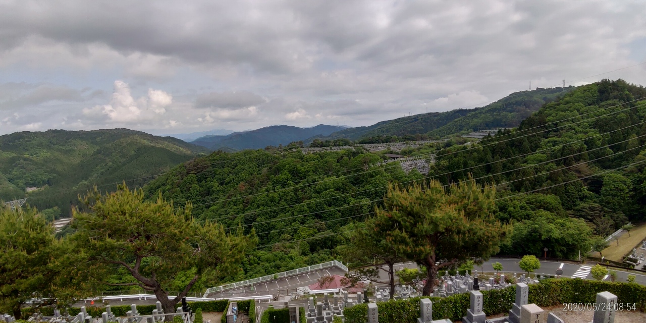 8区4番枝道駐車場から風景（北）風景