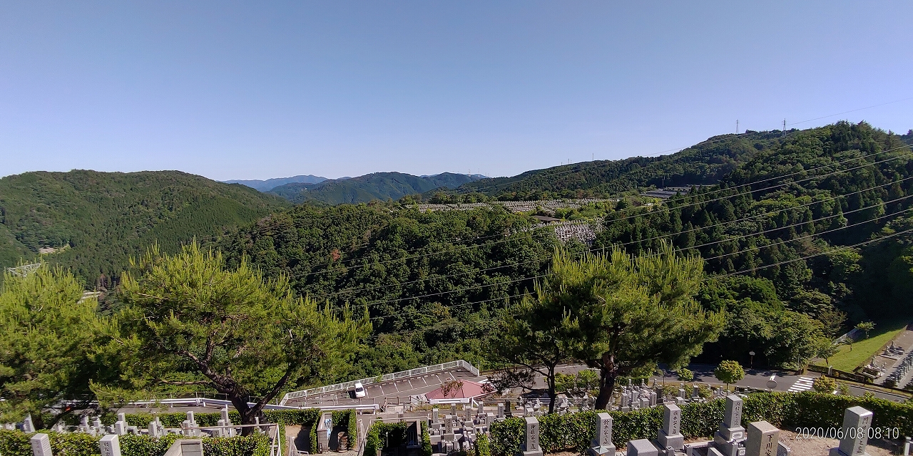 8区4番枝道駐車場からの風景