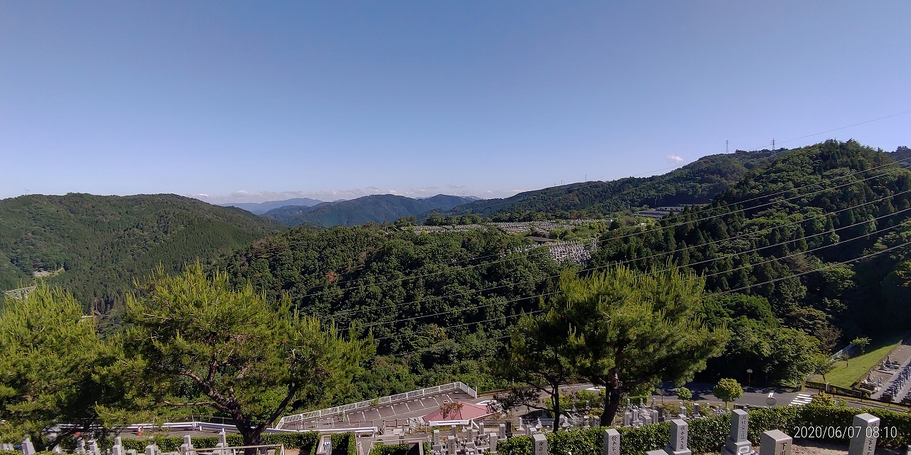 8区4番枝道駐車場からの風景