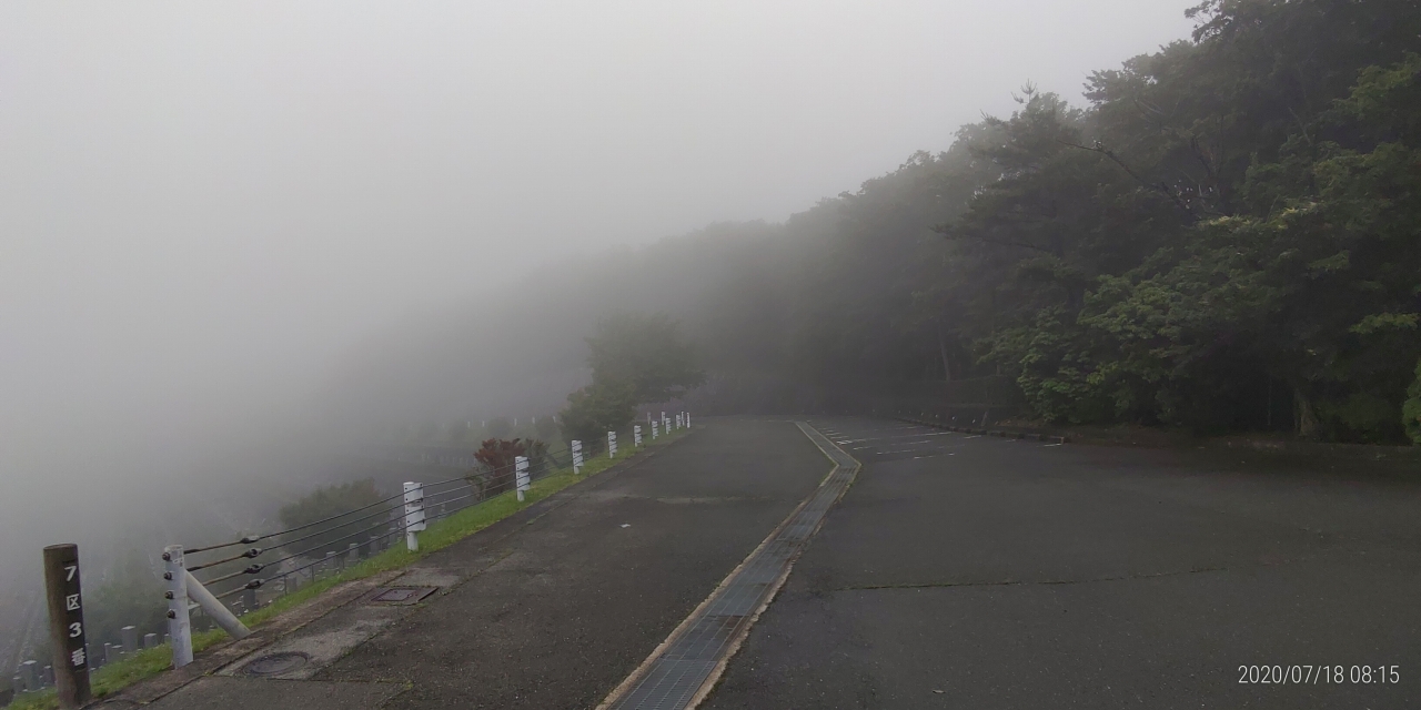 7区3番上段駐車場風景