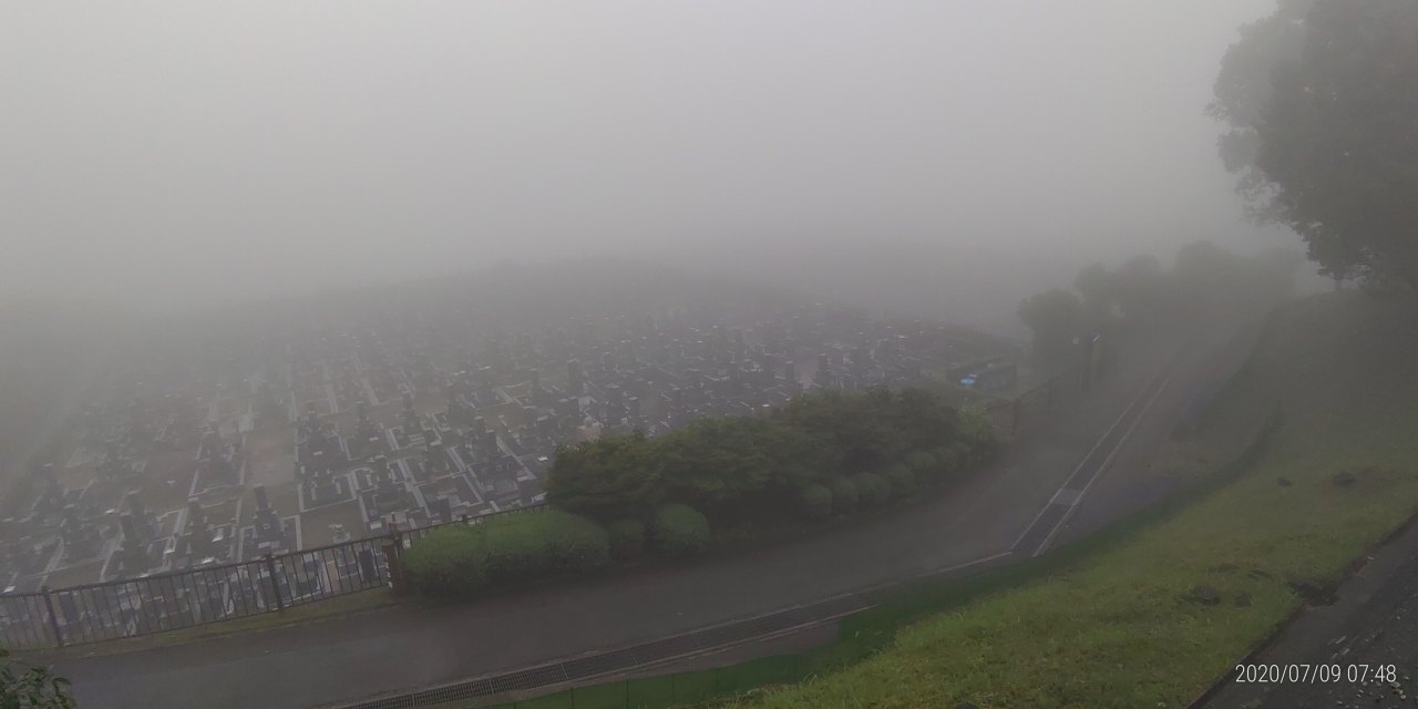 11区1番墓所から園内（南）風景