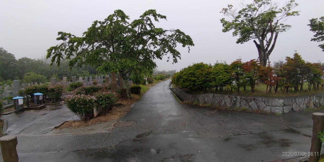 1区10番・臨時駐車場枝道風景