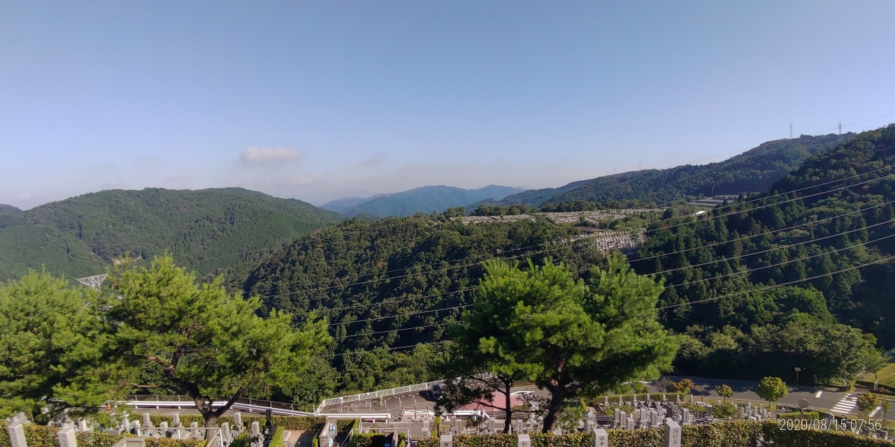 8区4番墓所枝道駐車場~北風景