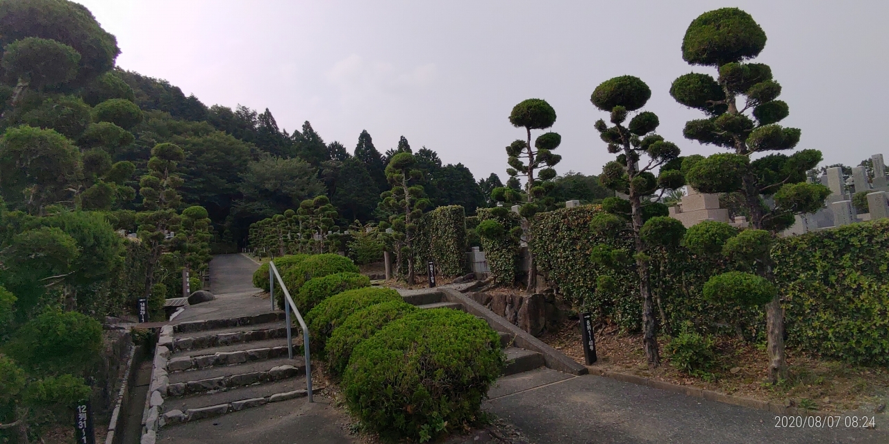 2区3/5番墓所墓参道風景