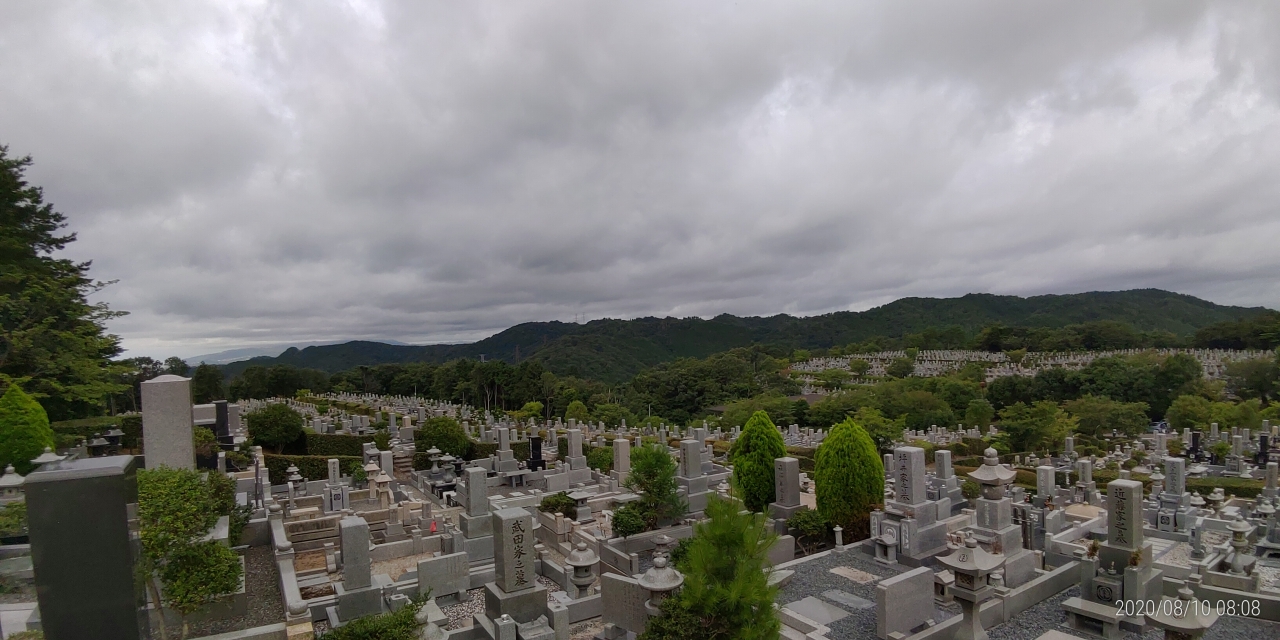 2区墓所から園内（南西）風景