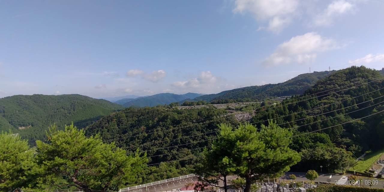 8区4番枝道駐車場から風景