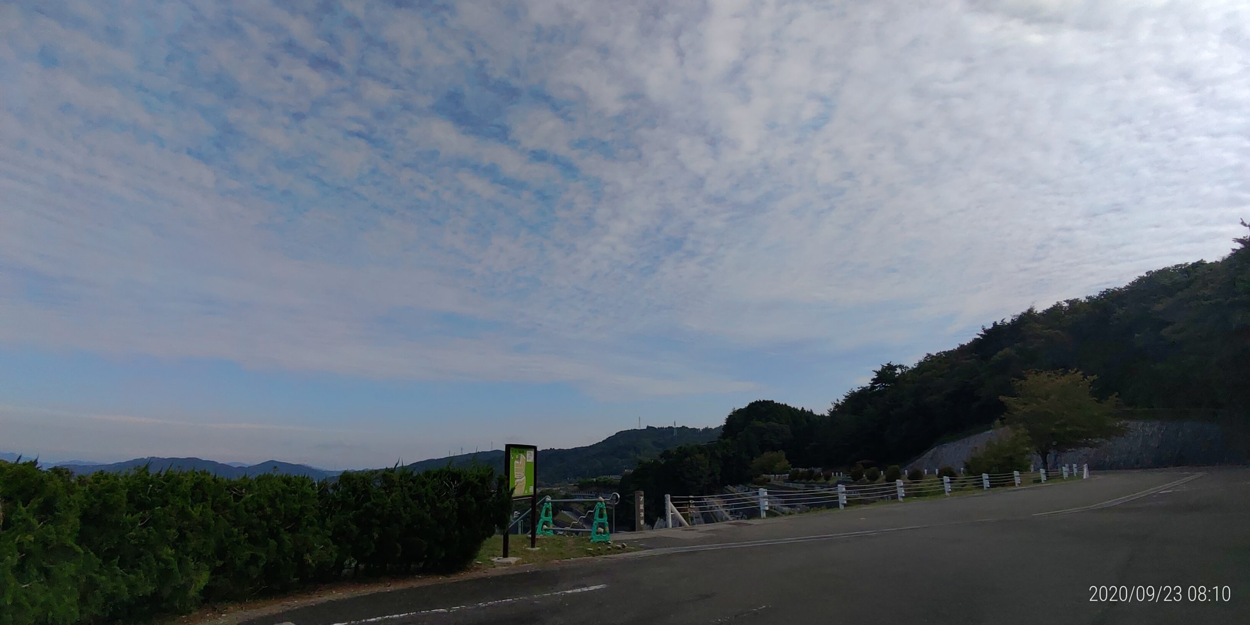 7区3番上段駐車場風景