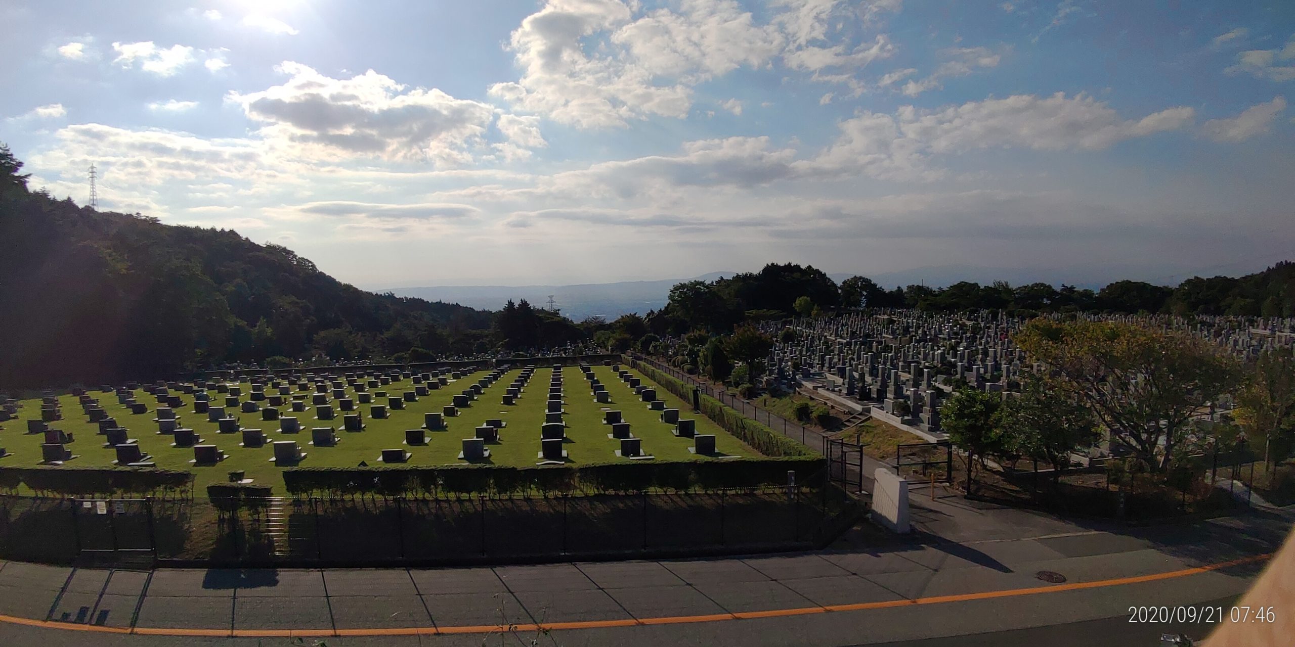 1区2番芝生墓所風景