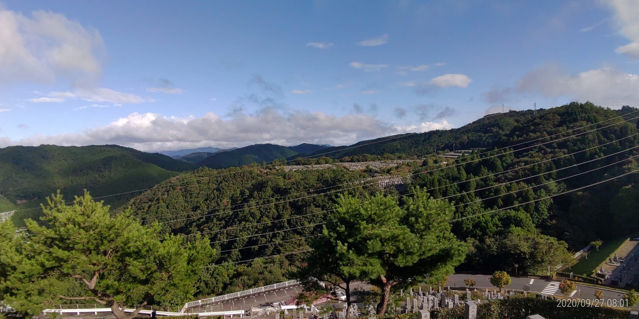 階段墓域・8区4/5番墓所枝道~北風景