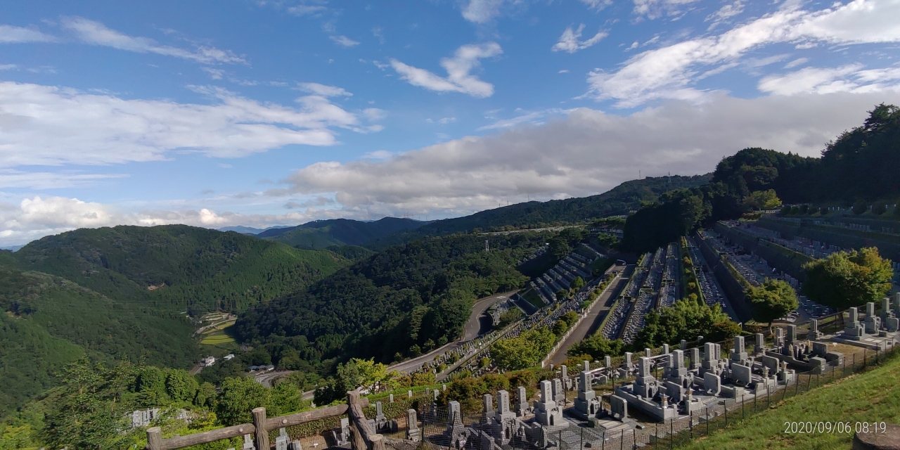 7区3番上段駐車場の風景