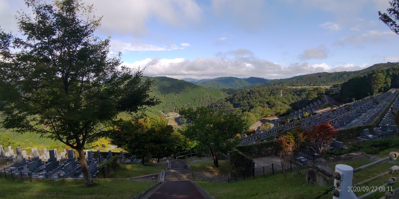 7区7番上段駐車場からの風景