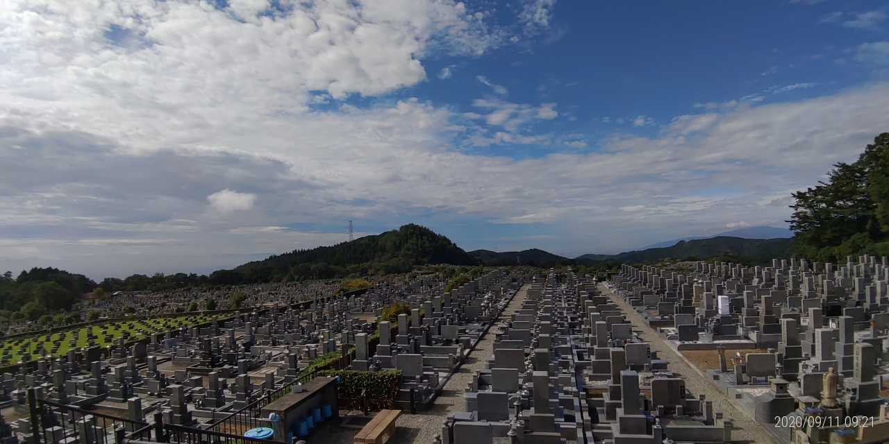 11区3番墓参道～（南方向）風景