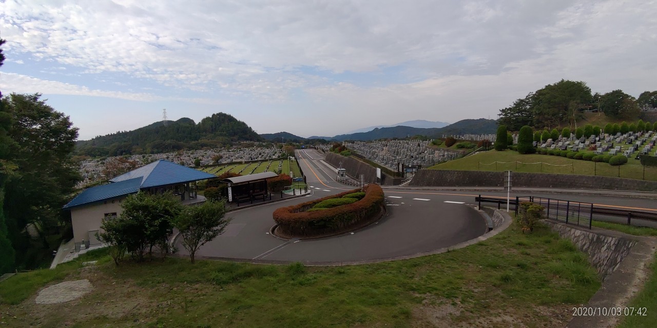 霊園北口からの風景