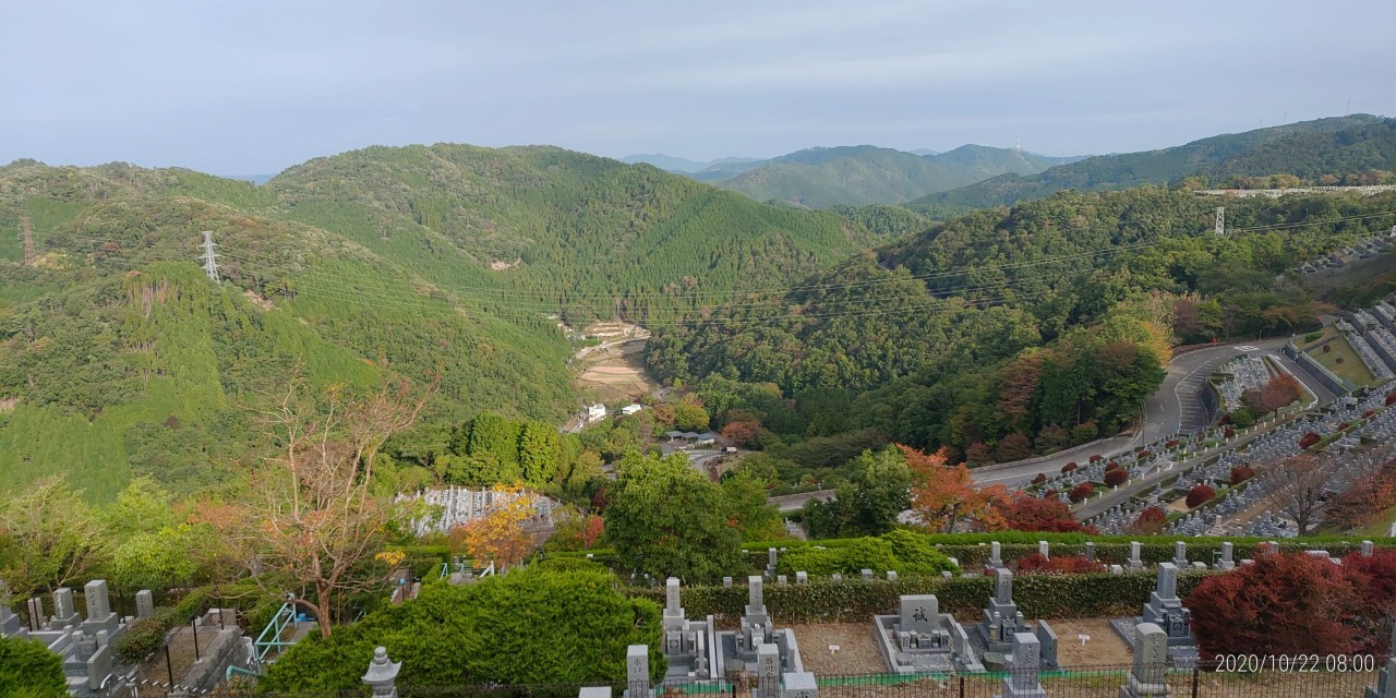 7区1番墓所から遠愛風景