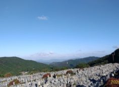 11区7番墓所から園内（北）風景