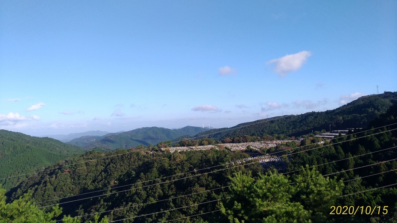 8区4番枝道駐車場からの風景