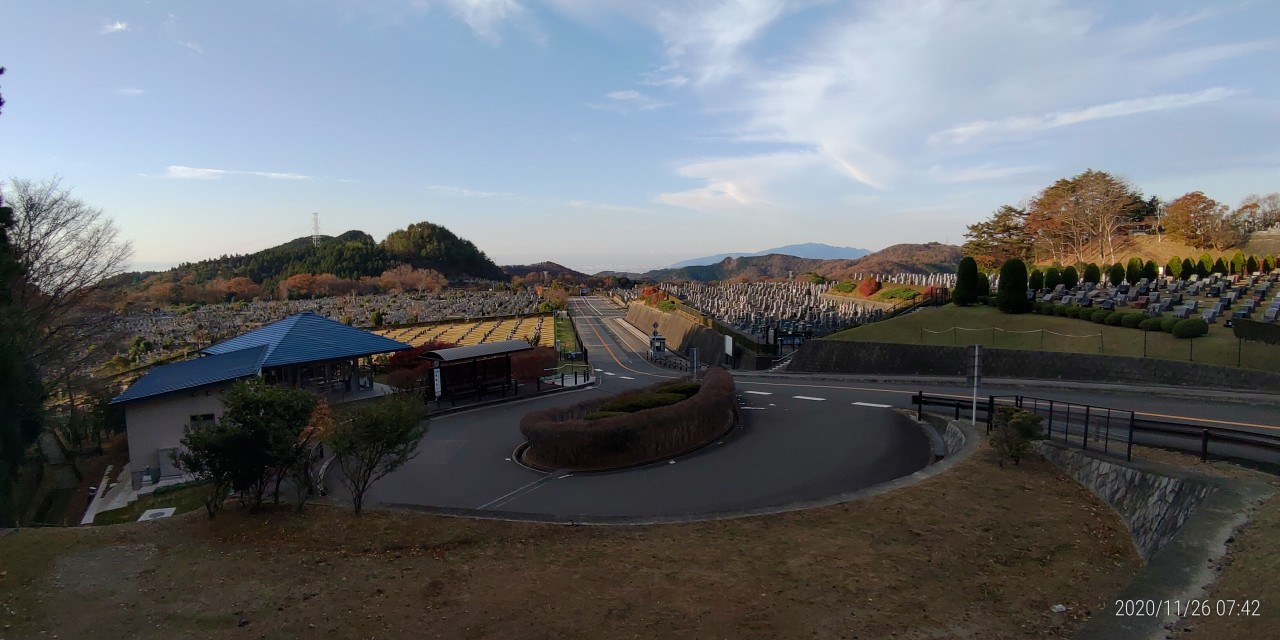 霊園北口からの風景