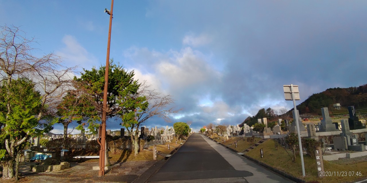 1区8番駐車場から北西風景