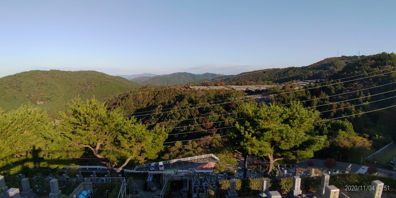 8区4番枝道駐車場からの風景