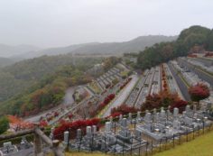 7区3番墓所上段駐車場からの風景