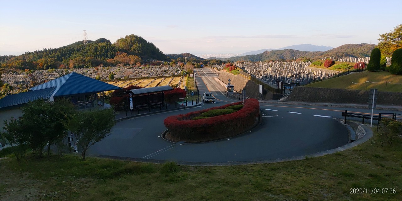 霊園北口からの風景