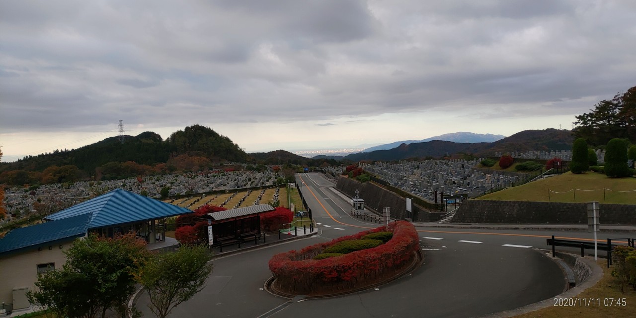 霊園北口からの風景