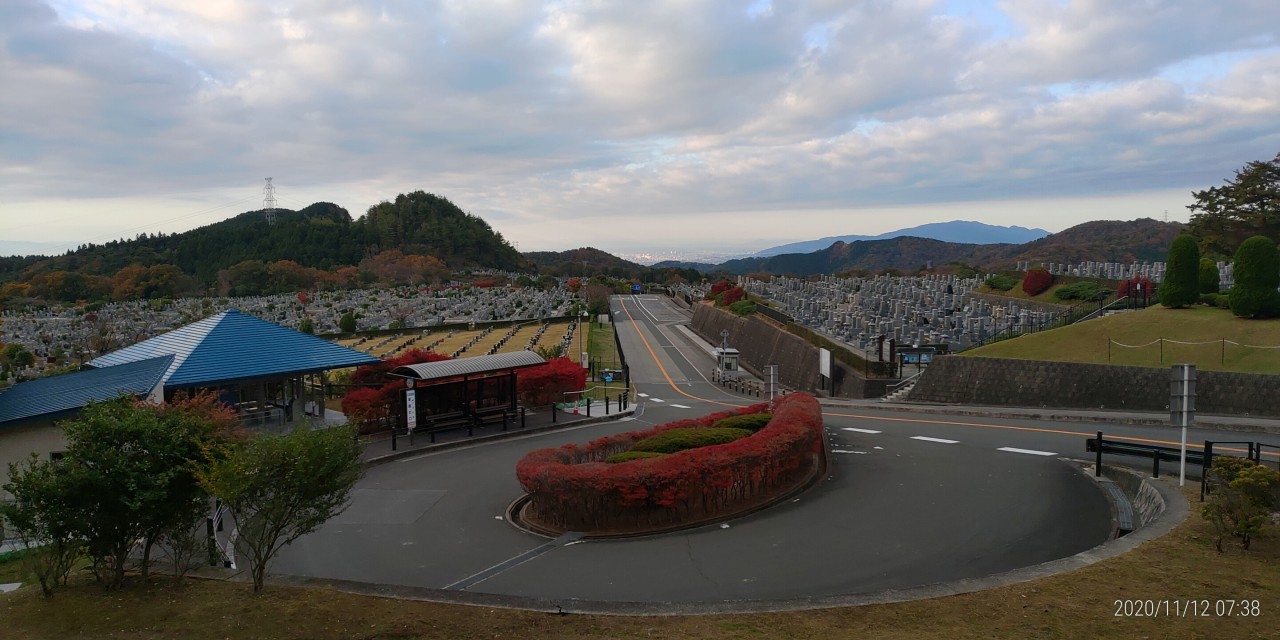 霊園北口からの風景