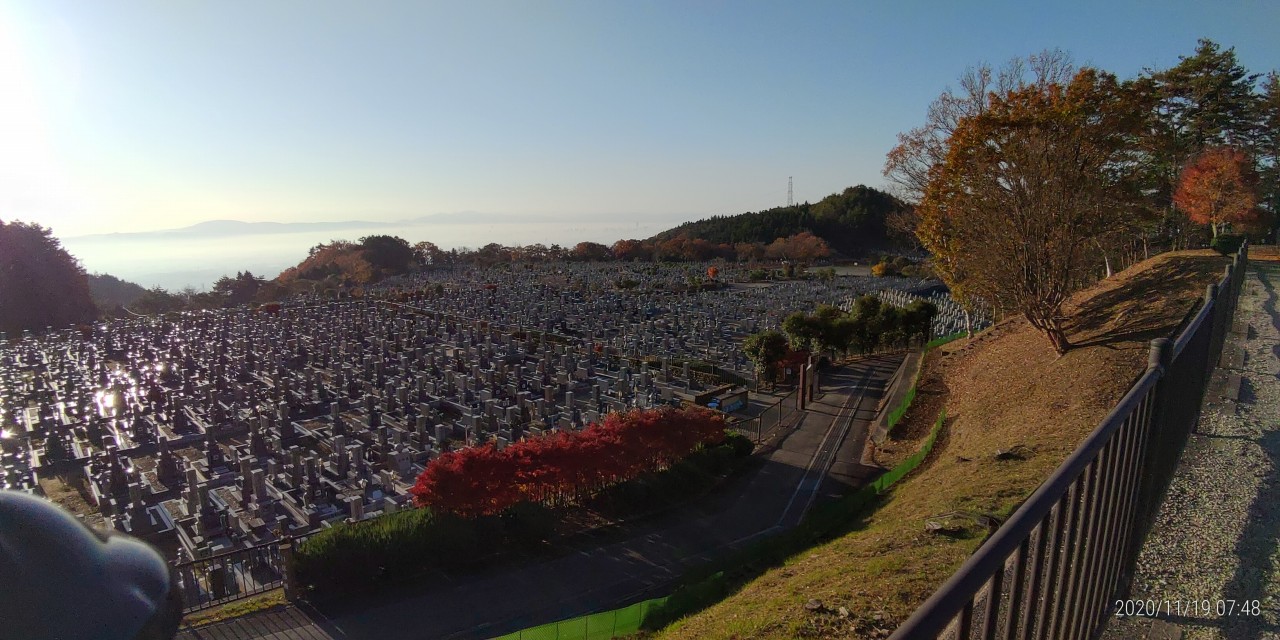 11区1番墓所から園内（南）風景①