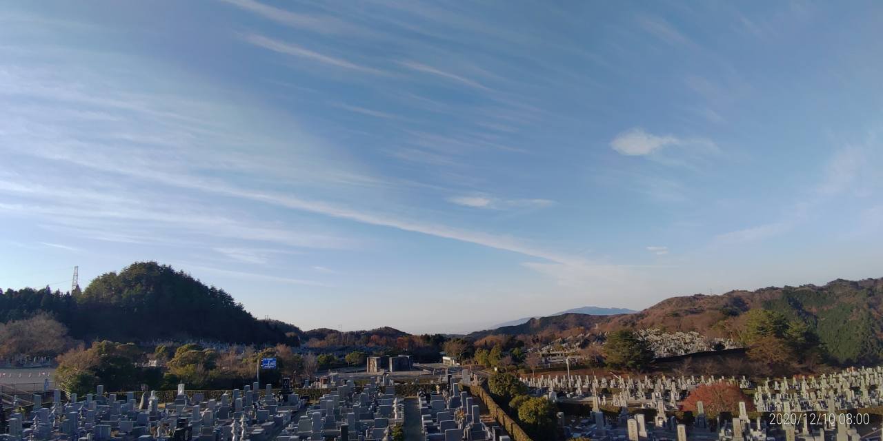 11区7番墓所から園内（南西）風景