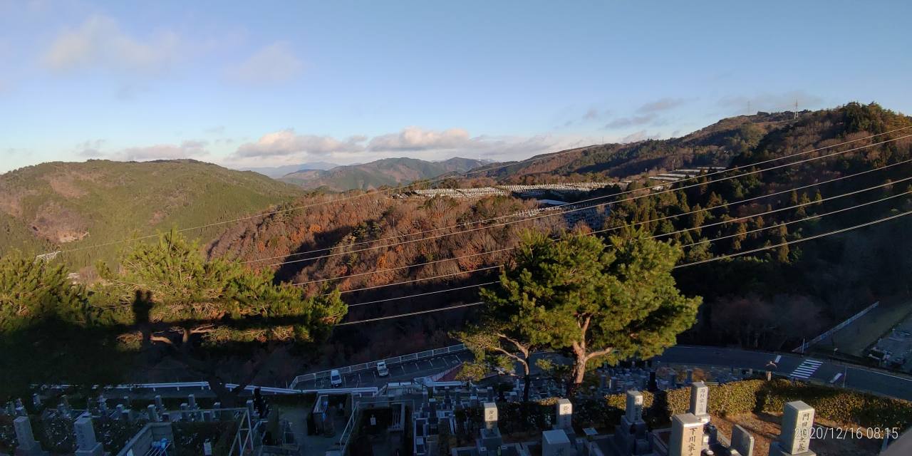 8区4番枝道駐車場から（北）風景