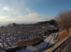 11区1番墓所から園内（南）風景