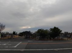 バス通り・園内1区墓所（東南）方向