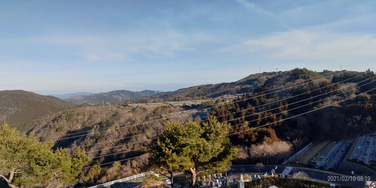 8区4番枝道駐車場から（北）風景